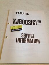 Yamaha Xj900S G 1995 XJ900 S XJ 900 Servizio Informazione Tecnica Technical Data