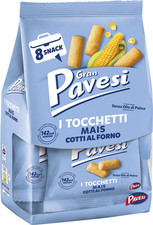 Gran  Snack Tocchetti, Snack Al Mais Cotti Al Forno, Senza Olio Di Palma - 8 Pac