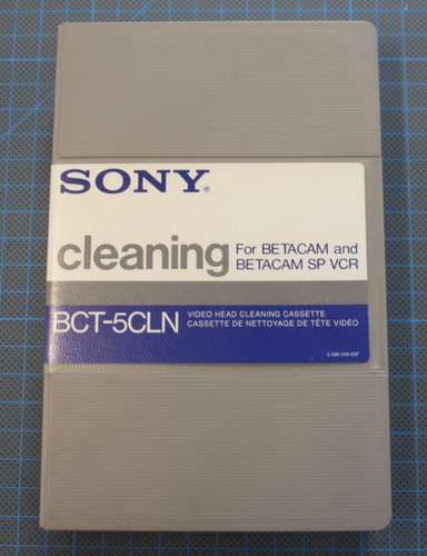 Sony cleaning betacam vcr - cleaning,