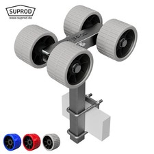 4 volte Rotoli carrello per il lancio delle barche rimorchio de barca Ø 120 mm