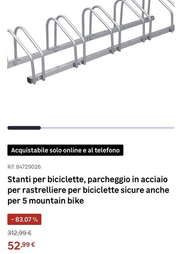 Rastrelliera bici posti - bici,