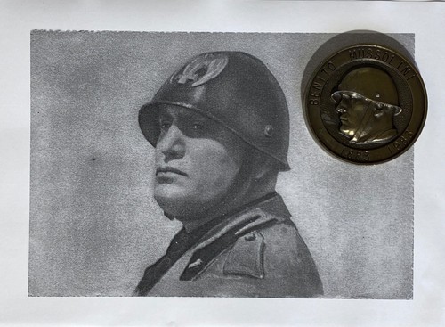 Medaglione mussolini - medaglione,