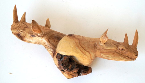 Scultura rinoceronte teste - scultura, 2