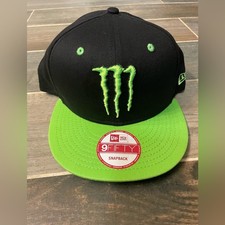 Cappello snapback Monster Energy nero e verde 9Fifty taglia unica - NUOVO - RARO