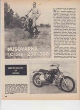 advertising TEST MOTO HUSQVARNA CROSS 250-360 1967 MOTOSVEDESI  VINTAGE MX