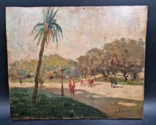 Dipinto Olio Su Tavoletta