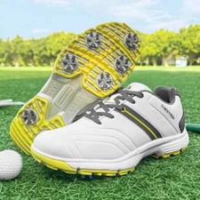 Scarpe Spikes Golf Flats Uomo Professionali Outdoor Passeggio Palestra Golf Sneakers