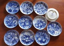 10 piatti porcellana impasto Limoges Atelier De La Roche