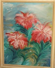 Dipinto ad olio floreale