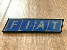 FIAT LOGO 125MM SIGLA EMBLEMA FREGIO STEMMA SCRITTA TARGHETTA BADGE TARGA PLACCA
