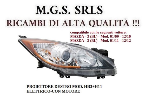 Proiettore destro mod - proiettore,