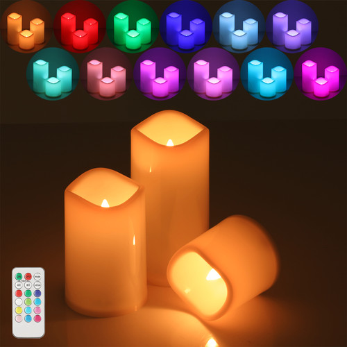 Set candele rgb - 3, con