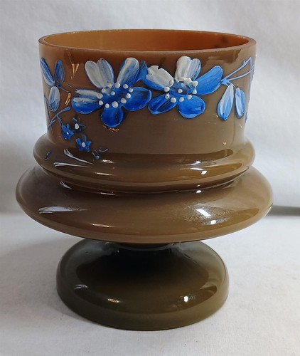 Vaso vintage smaltato dipinto
