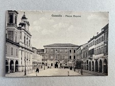 m) Cartolina formato piccolo Guastalla Reggio Emilia piazza 1913