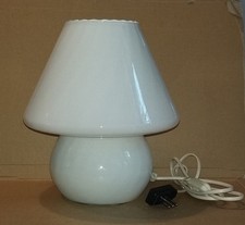Lampada Fungo in vetro bianco