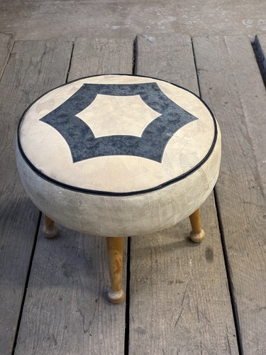 Pouf poggiapiedi vintage