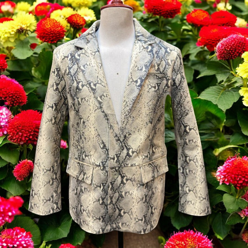 Blazer uomo stampa serpente