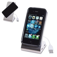 SUPPORTO DA TAVOLO ROTANTE E HUB USB 2.0 4 PORTE PER SMARTPHONE PC NOTEBOOK 