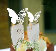 100 farfalle Segnaposto BIANCA