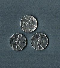 Monete lire italiane - monete,
