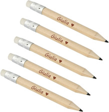 Mini Matite Con Gomma Incisione Laser Personalizzata, Mini Matite, Matite Da Gol