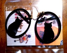 Orecchini gatto nero Halloween