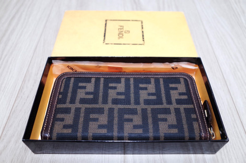 Portafoglio lungo fendi zucca - fendi,
