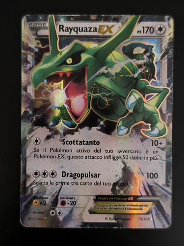 Carta pokemon rayquaza - carta,