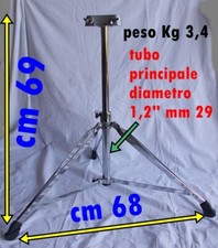 TAMBURO supporto stand asta per tom timpano sospeso batteria e percussioni varie