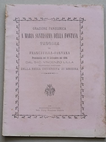Francavilla fontana orazione - francavilla,