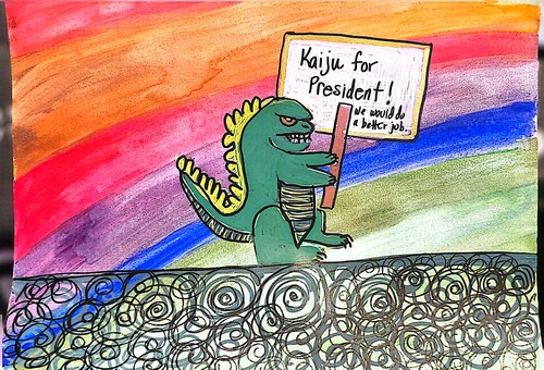 Kaiju for president original - for,