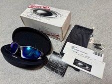 Occhiali da sole Oakley Split Jacket polarizzati lenti rosse iridio e grigio chiaro, usati