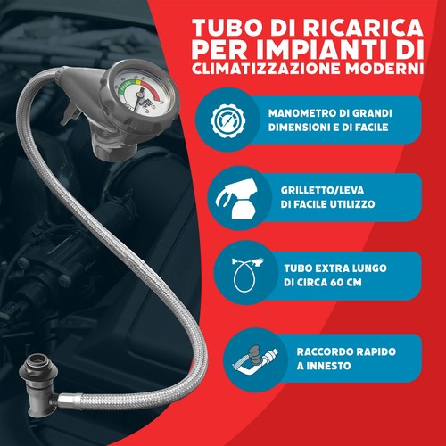 Manometro con tubo flessibile
