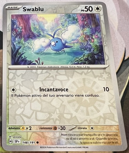 Carta pokemon scintille - carta,