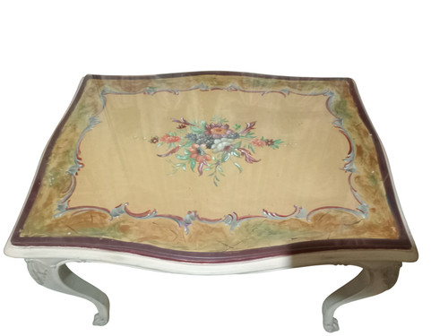 Antico tavolino legno con - antico,