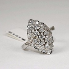 Anello In 585 Oro Bianco 14