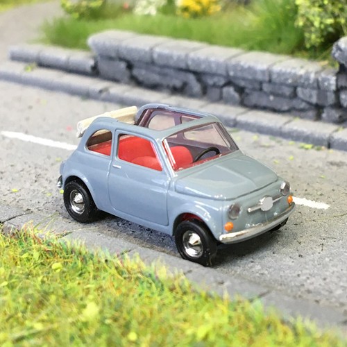 Fiat 500 cabriolet gris 1957 - cabriolet,,