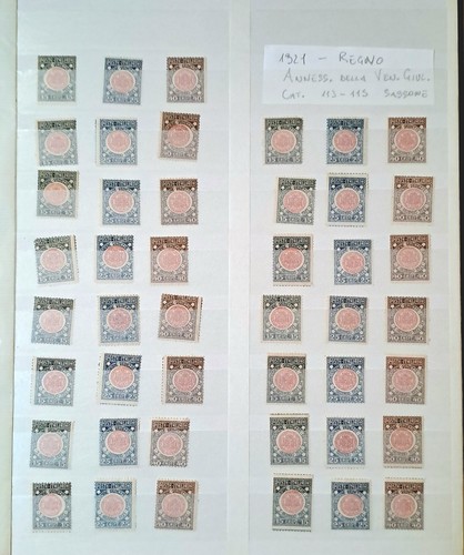 1921 regno lotto accumulo - regno,