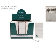 1 PZ EVAPORATORE UMIDIFICATORE BIANCO IN CERAMICA A RIGHE TERMOSIFONE ART.14891