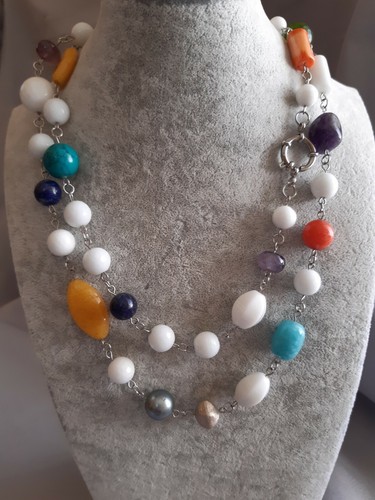 Collana donna con - collana, pietre