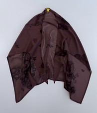 ALVIERO MARTINI 1a CLASSE BEACHSTYLE 100% seta copricostume pareo sciarpa mappa marrone