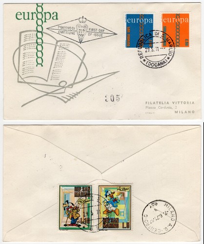 San marino fdc 1971 - -,