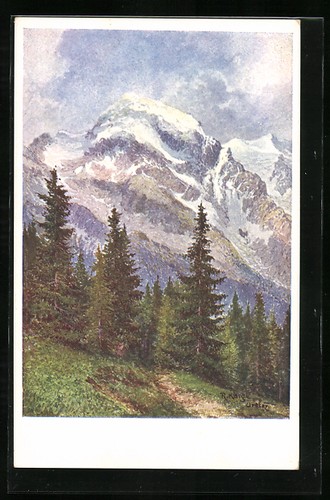 Cartolina artistica firmata - , r