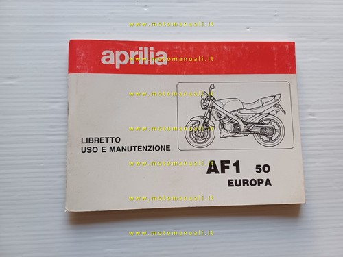 Aprilia af1 europa manuale - europa,