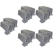  5 Pezzi Tovaglia a Righe Tovaglia per Feste Decorazione per Tavola Decorativa