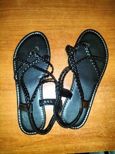 Sandali/Infradito Intrecciati Neri N.40