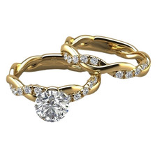 Fede Nuziale Donna Rame Design