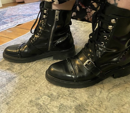 Stivali biker allsaints neri - biker,