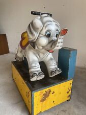 DUMBO ELEFANTINO A GETTONI VINTAGE SALA GIOCHI GIOCO ELEFANTE GIOSTRA BIMBO