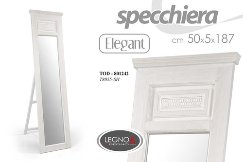 Specchio legno figura intera - legno,